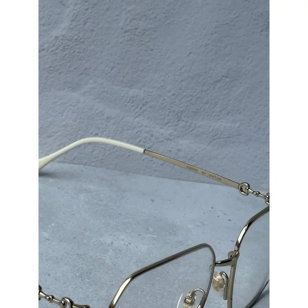 NEW Gucci GG0952O Gold Metal Oversized Square Frames